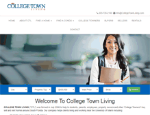 Tablet Screenshot of collegetownliving.com